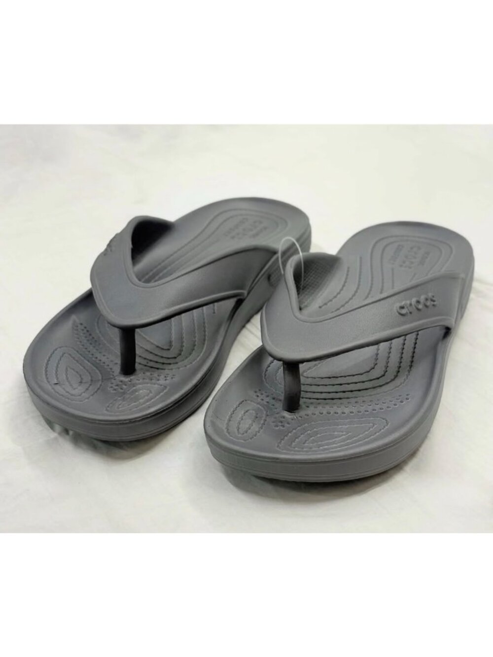 Crocs Kadee ll Women's Gray Flip Flops Sandals Size 10W / 8M